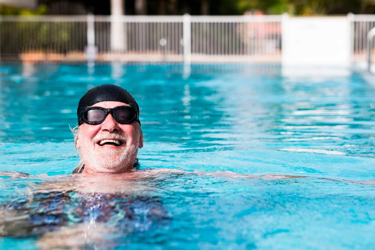 Saving energy with variable-speed pool pump happy guy saving energy with variable-speed pool pump